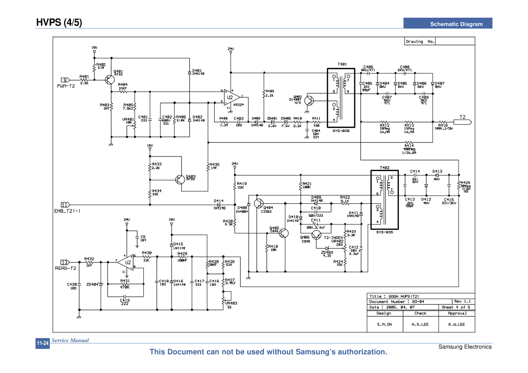 Samsung CLP-300 XSG manual Hvps 4/5 