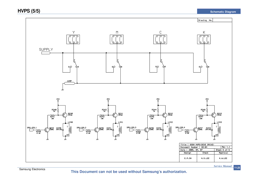 Samsung CLP-300 XSG manual Hvps 5/5 