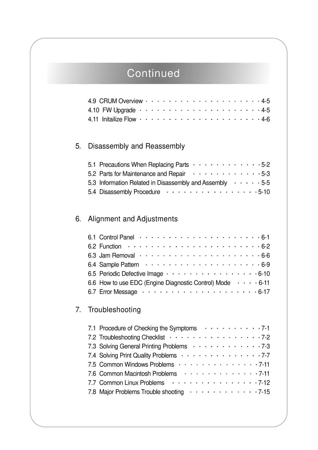 Samsung CLP-300 XSG manual Information Related in Disassembly and Assembly, How to use EDC Engine Diagnostic Control Mode 