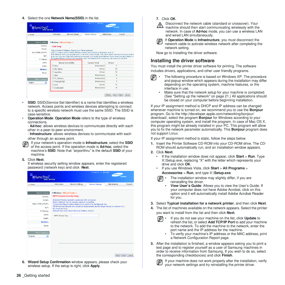 Samsung CLP-310 manual Now go to Installing the driver software 