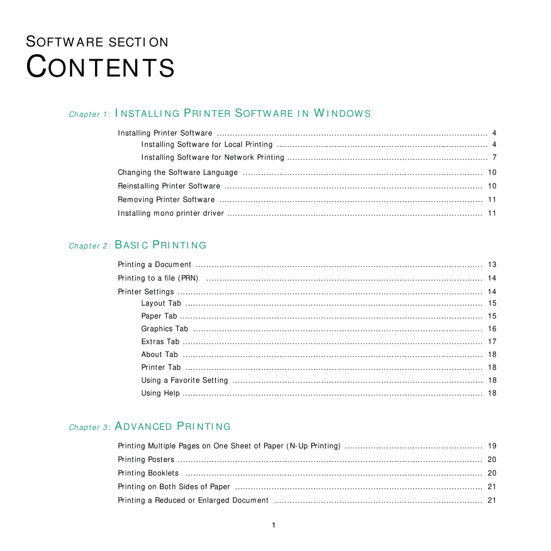 Samsung CLP-310 manual Contents 