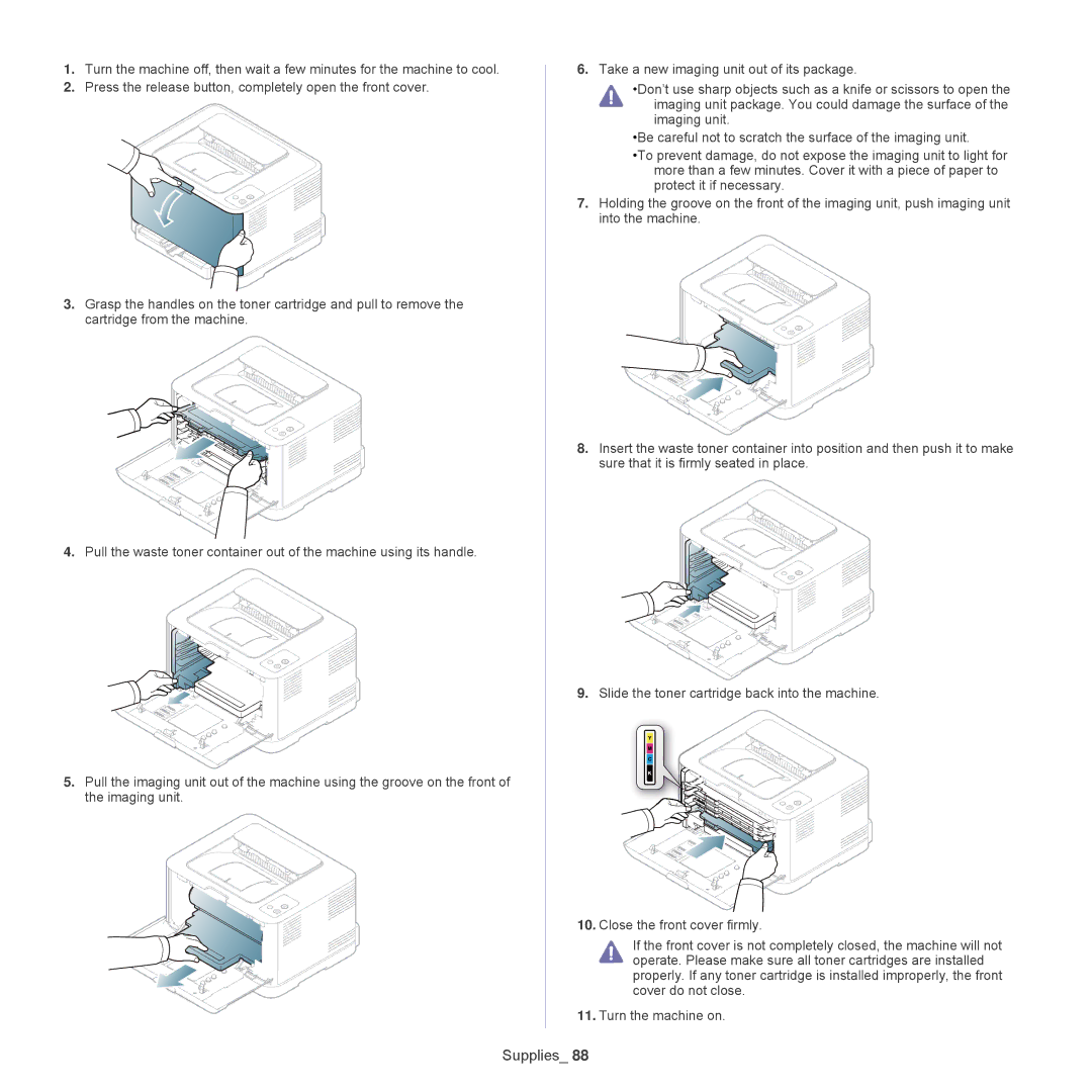 Samsung CLP-325W, CLP-320 manual Supplies 