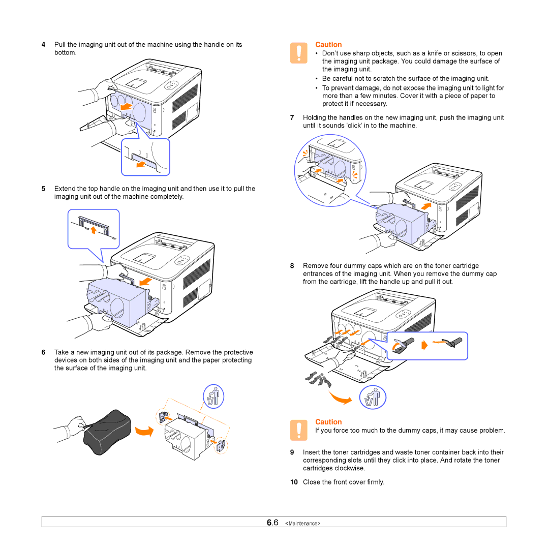 Samsung CLP-350 manual Maintenance 