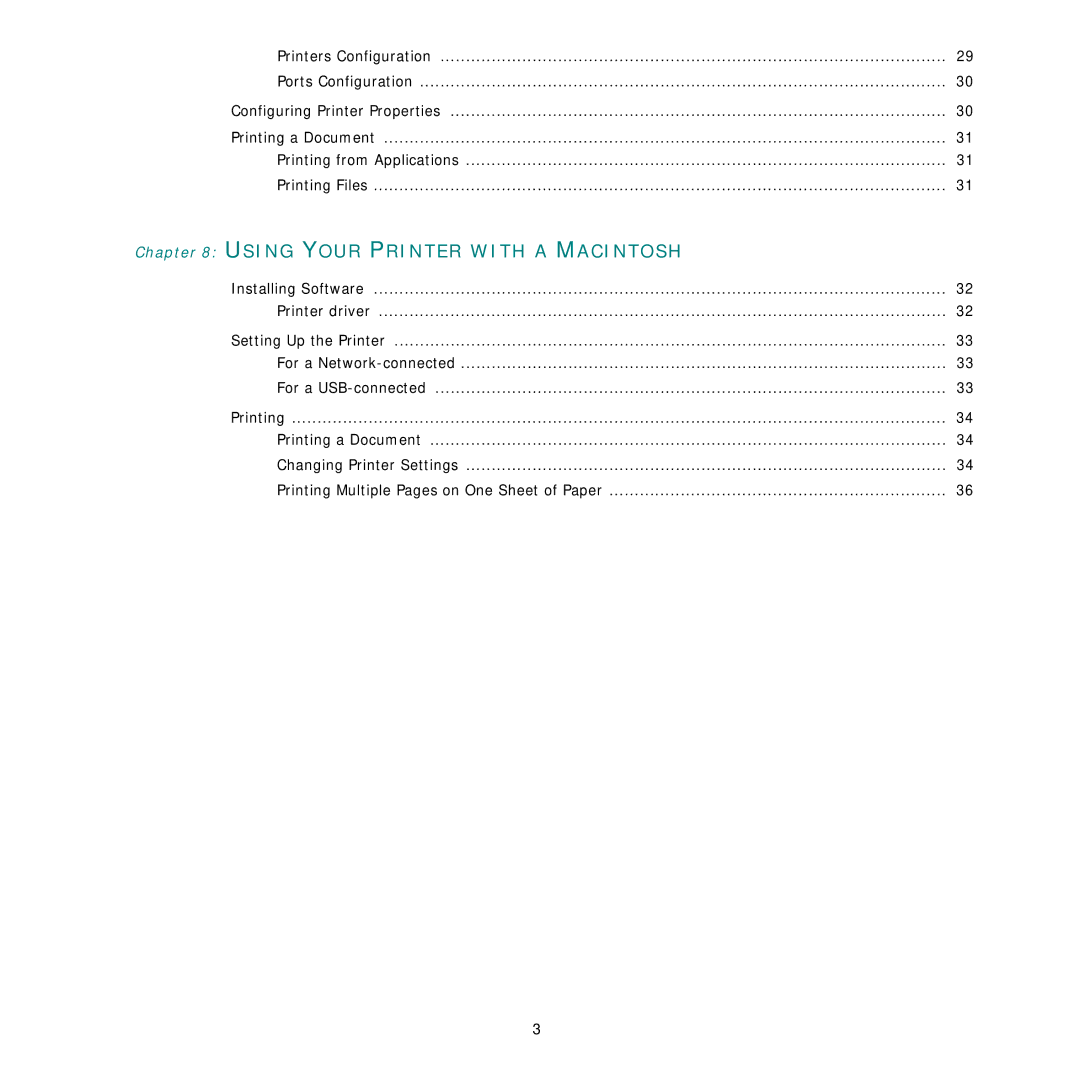 Samsung CLP-350 manual Using Your Printer with a Macintosh 