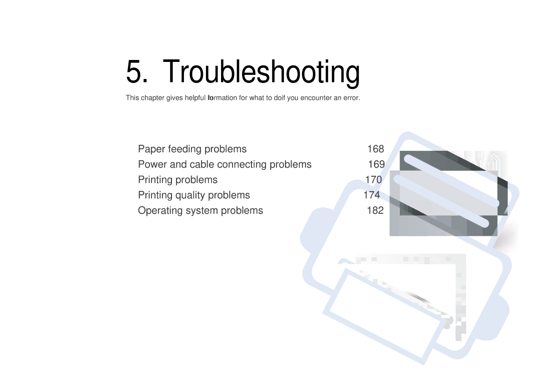 Samsung CLP-365W/XAA manual Troubleshooting 