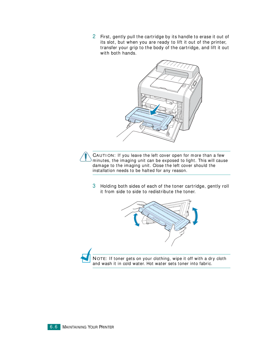 Samsung CLP-510 Series manual Maintaining Your Printer 