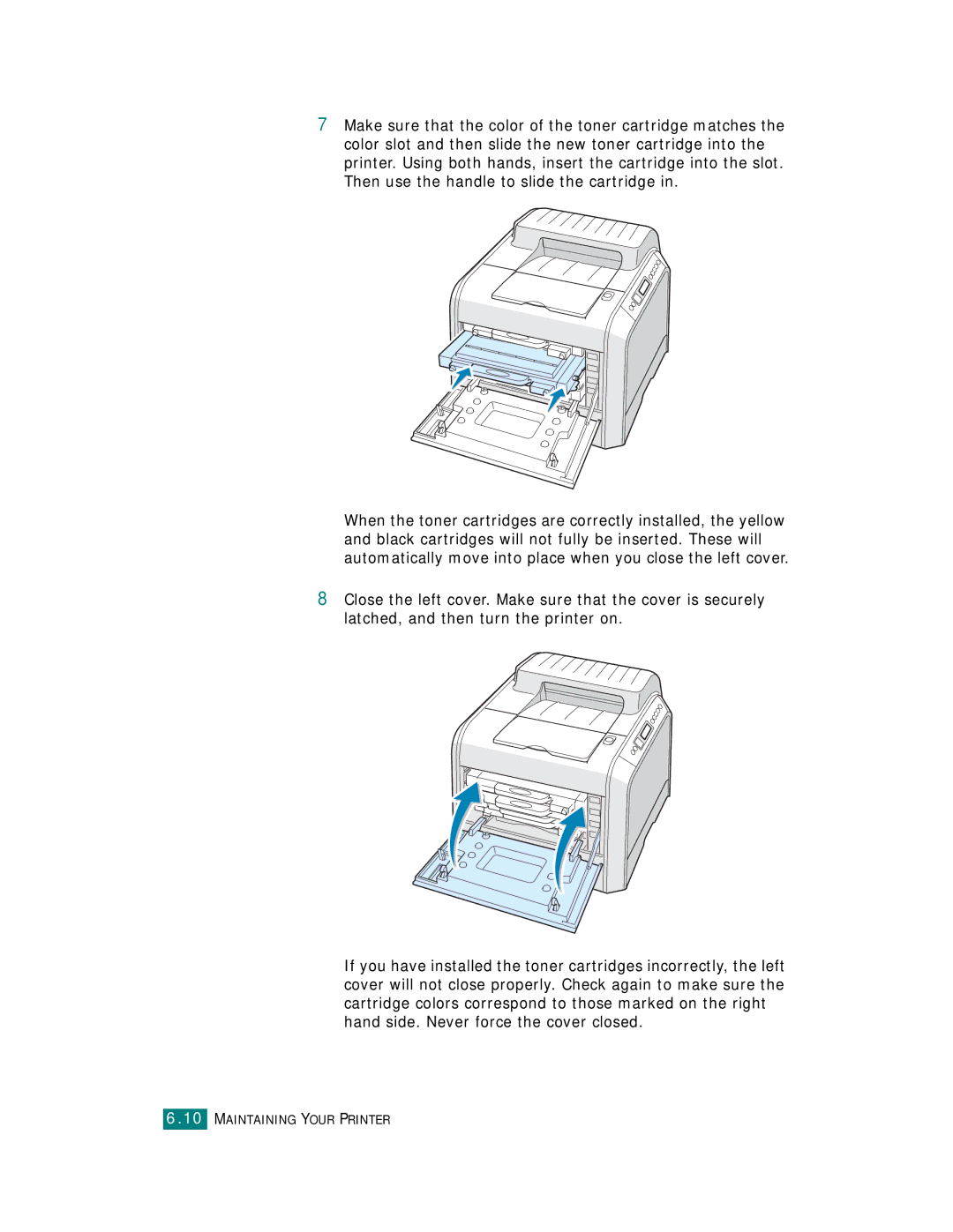 Samsung CLP-510 Series manual Maintaining Your Printer 