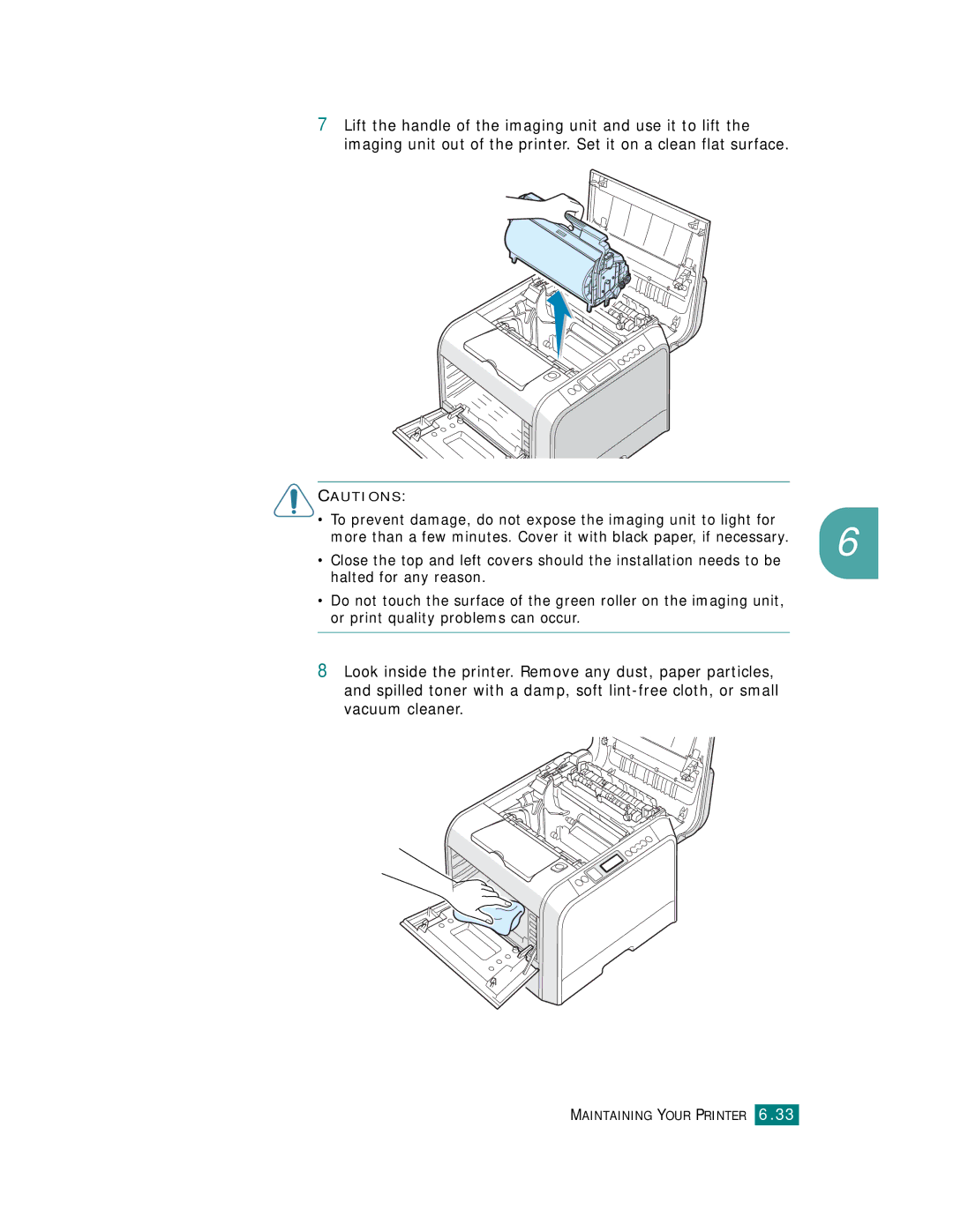 Samsung CLP-510 Series manual Maintaining Your Printer 