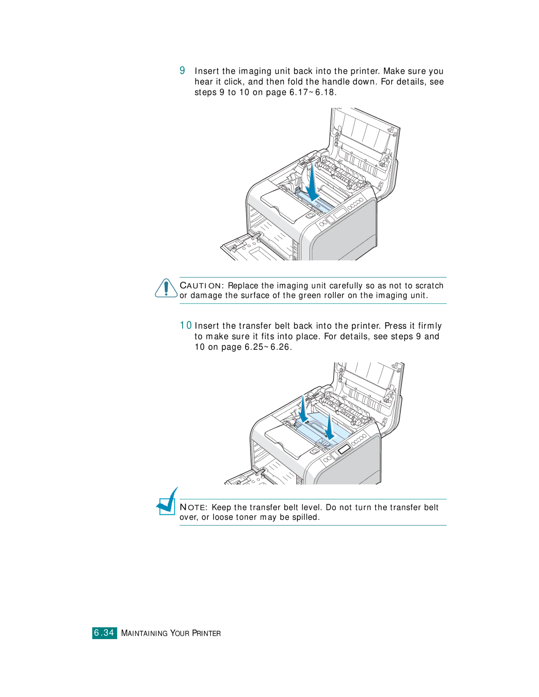 Samsung CLP-510 Series manual Maintaining Your Printer 