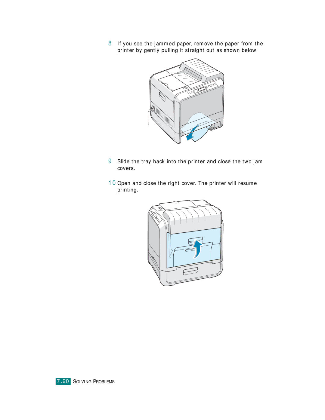 Samsung CLP-510 Series manual Solving Problems 