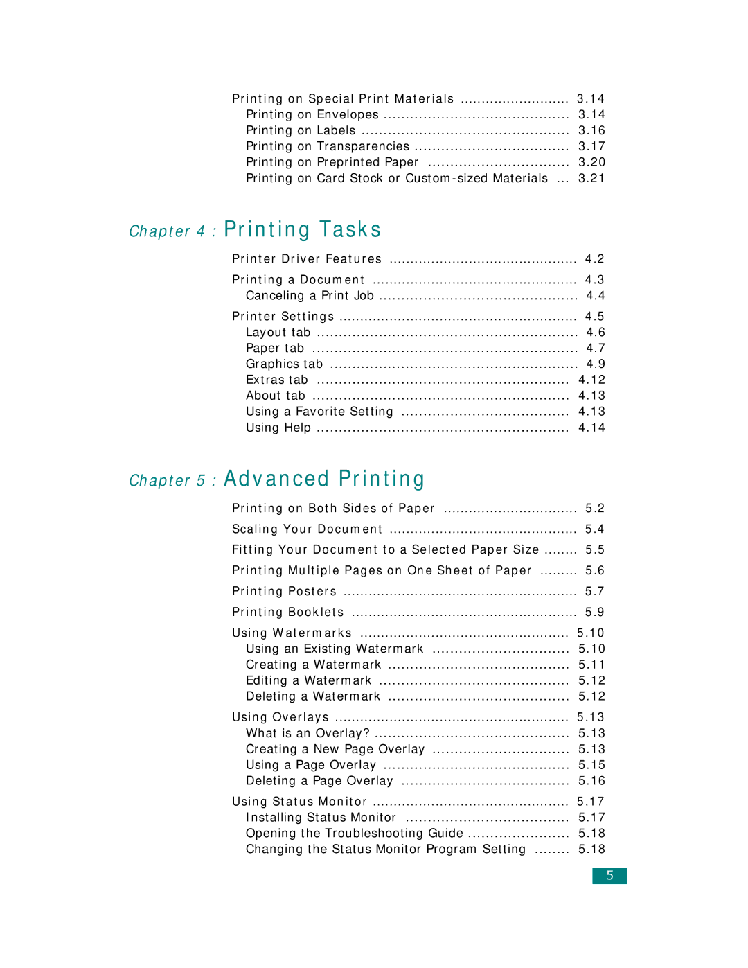 Samsung CLP-510 Series manual Printing on Card Stock or Custom-sized Materials 