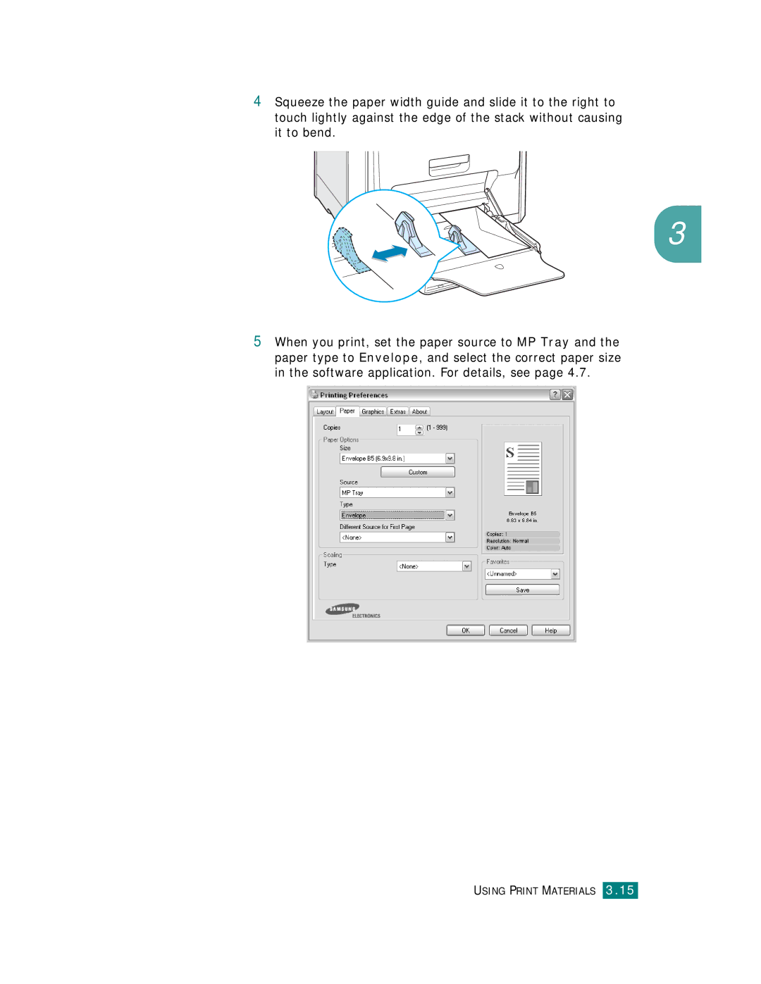 Samsung CLP-510 Series manual Using Print Materials 