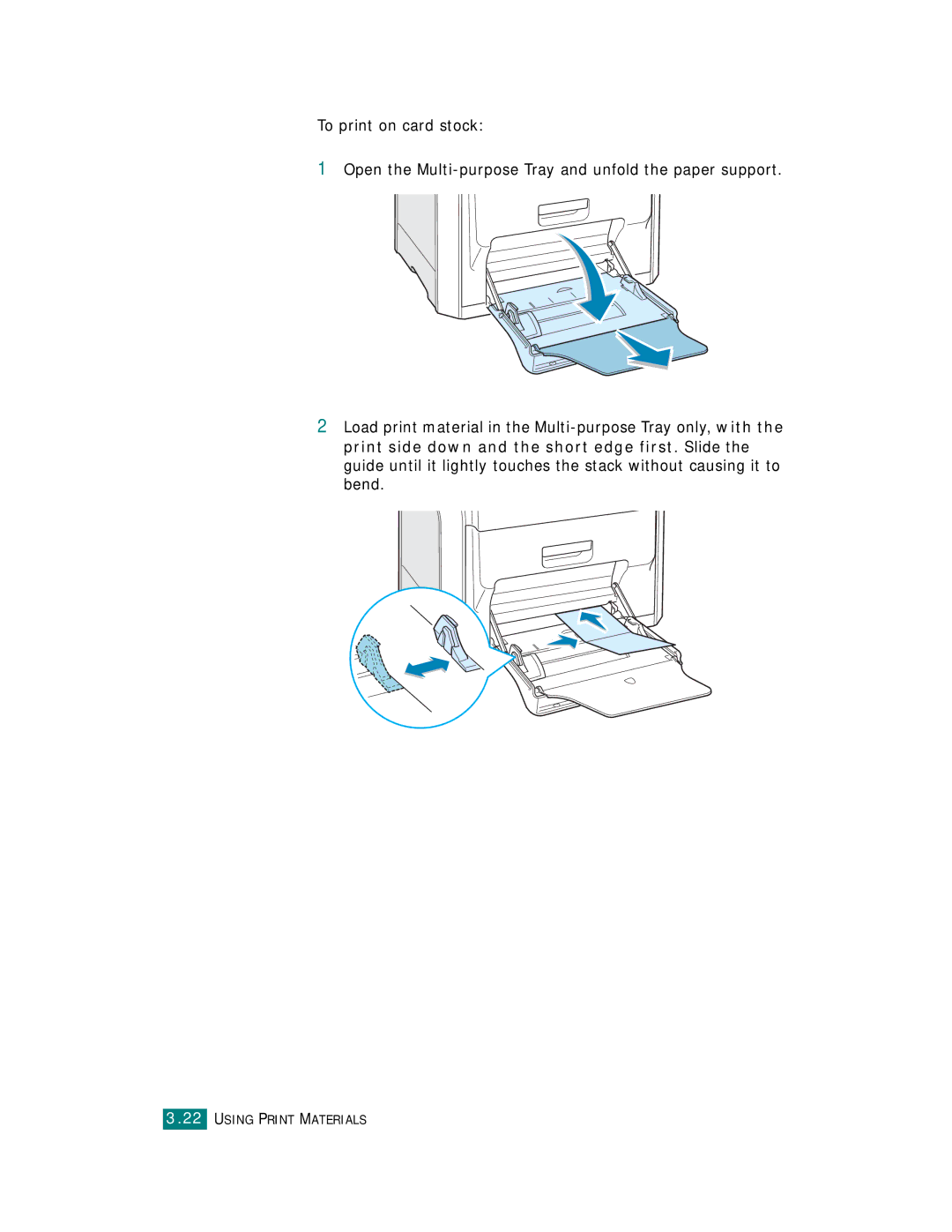 Samsung CLP-510 Series manual Using Print Materials 