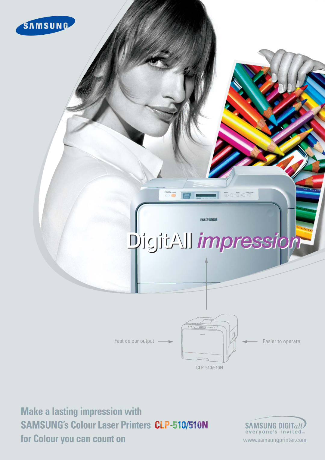 Samsung CLP-510N specifications DigitAll impression 