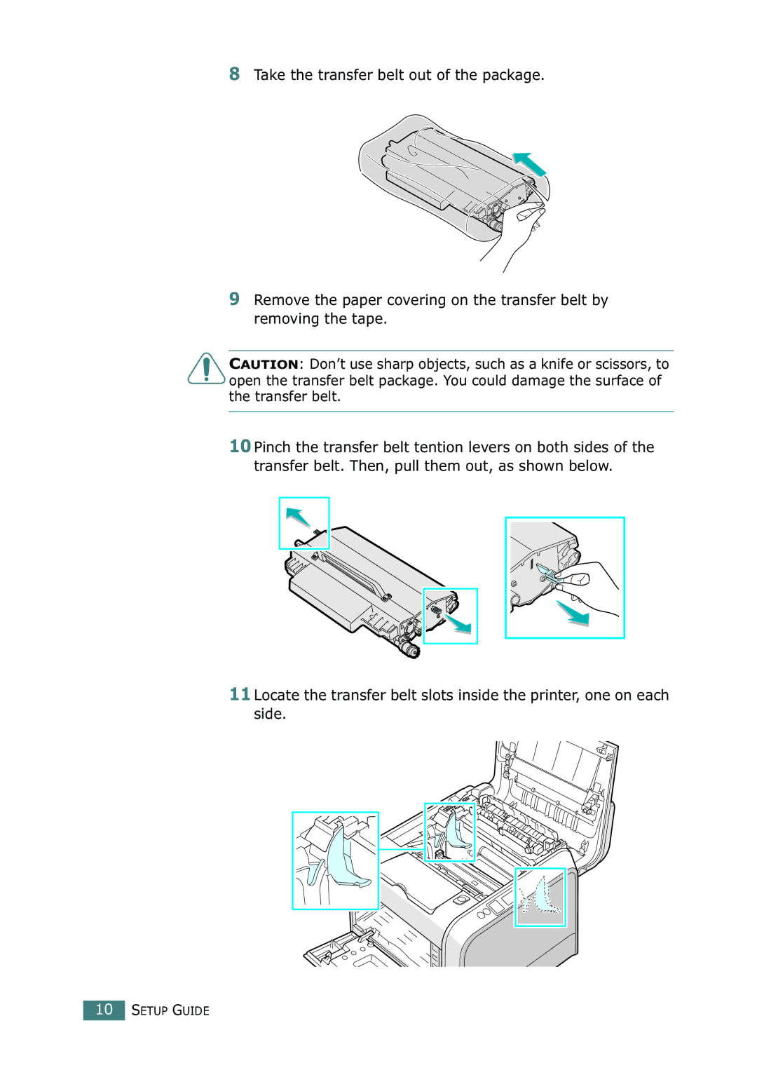 Samsung CLP-550N setup guide Setup Guide 