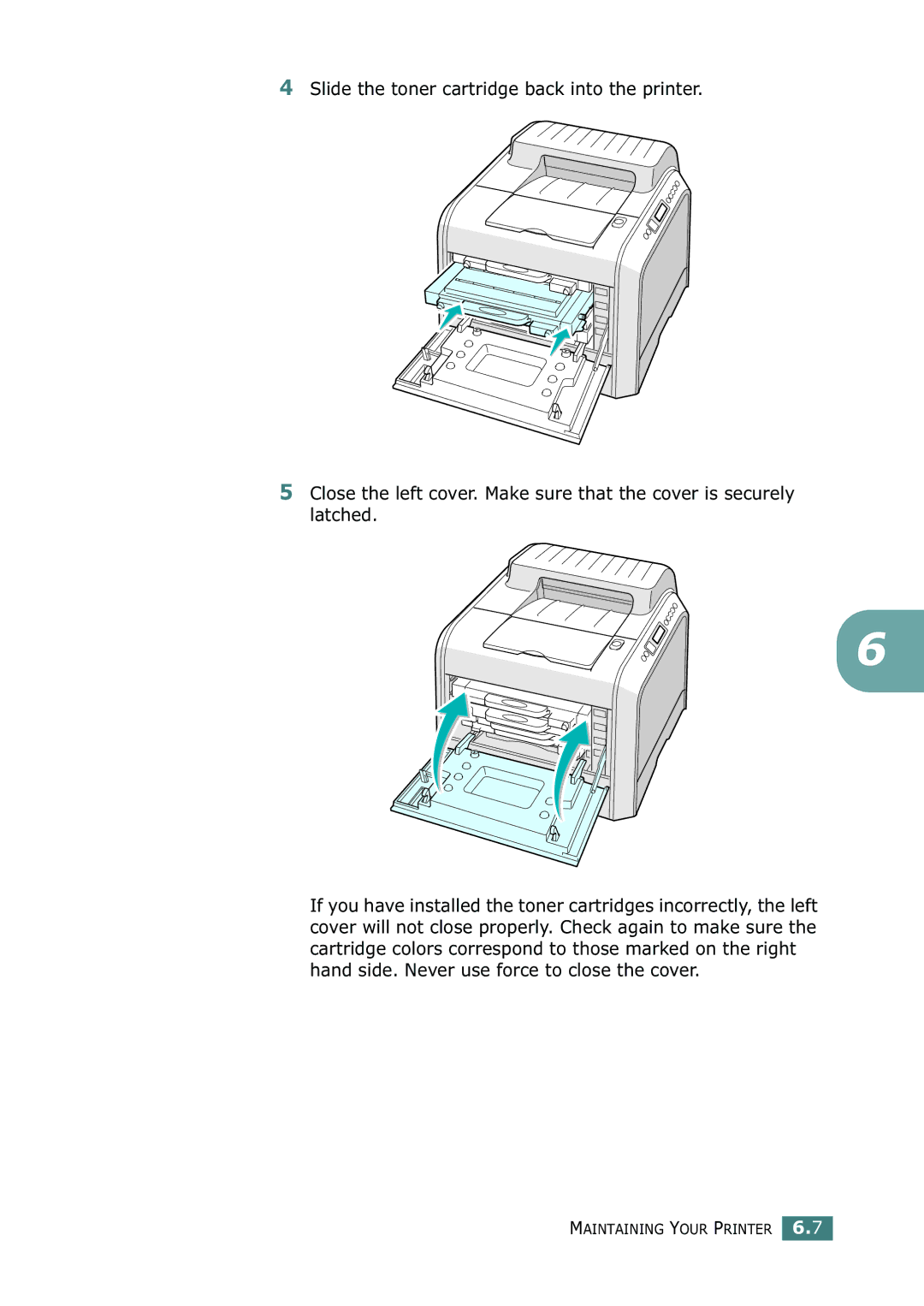 Samsung CLP-550N setup guide Maintaining Your Printer 