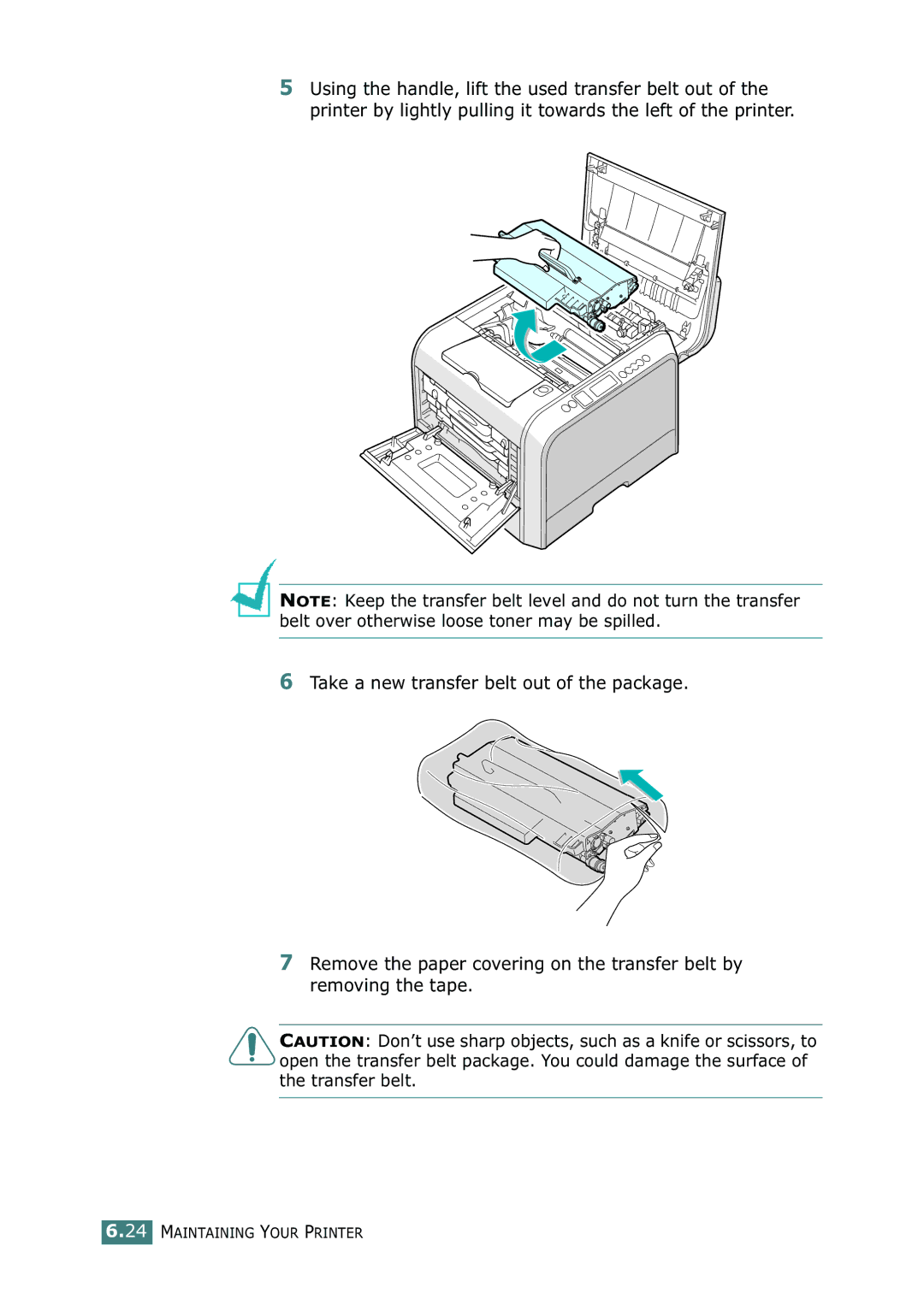 Samsung CLP-550N setup guide Maintaining Your Printer 