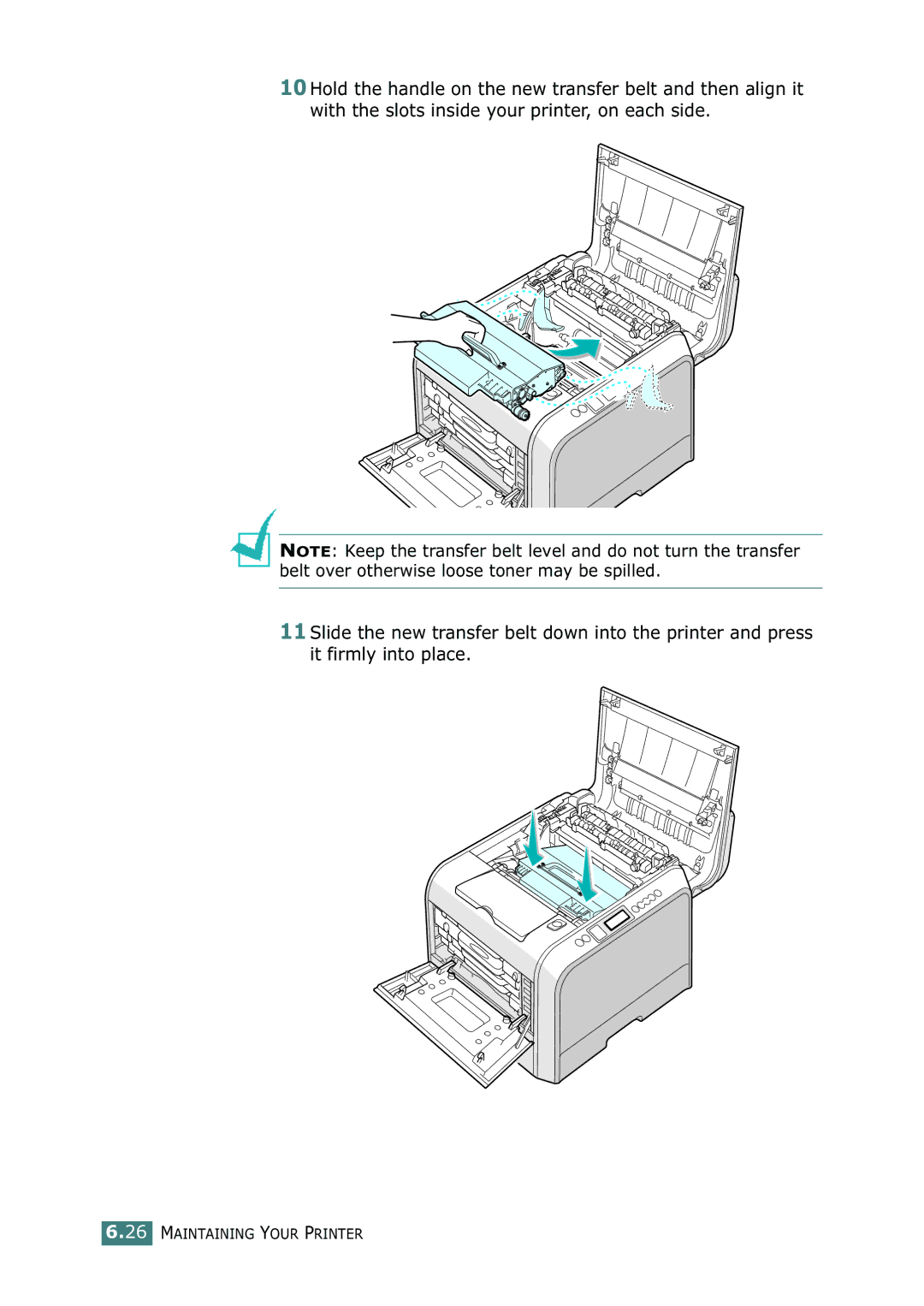 Samsung CLP-550N setup guide Maintaining Your Printer 