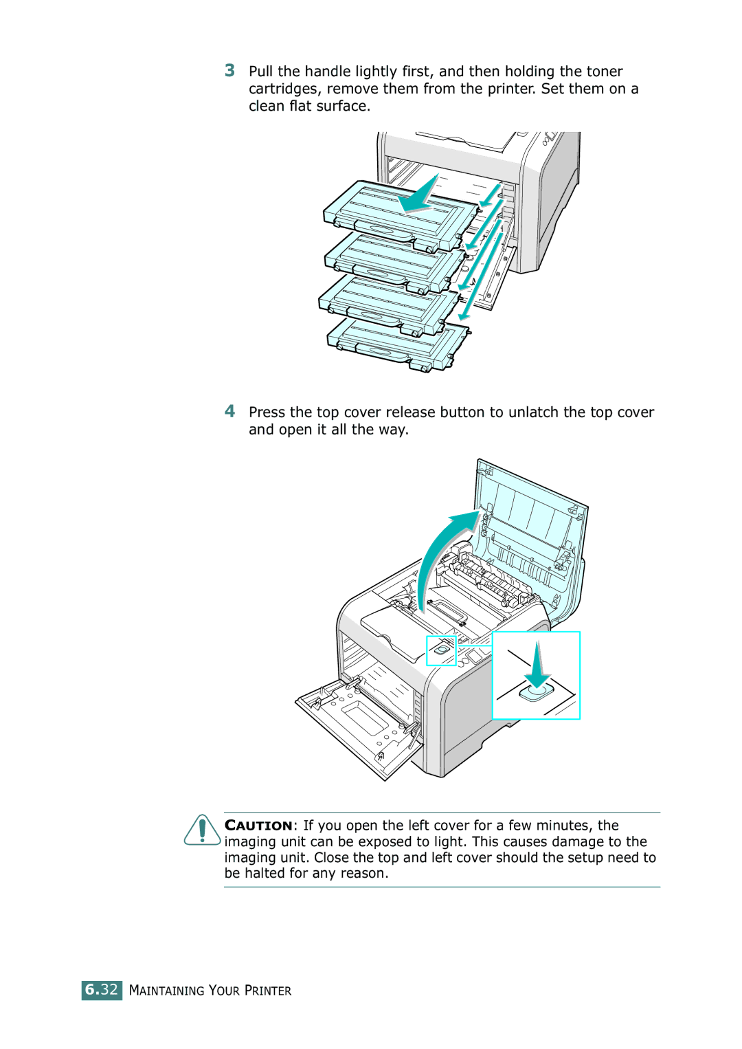 Samsung CLP-550N setup guide Maintaining Your Printer 