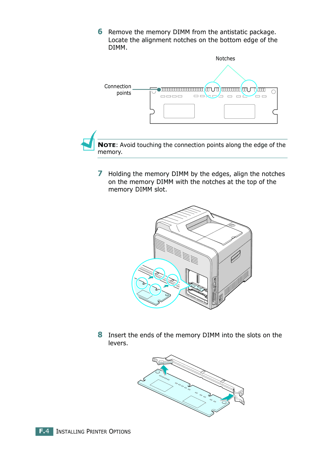 Samsung CLP-550N setup guide Notches 