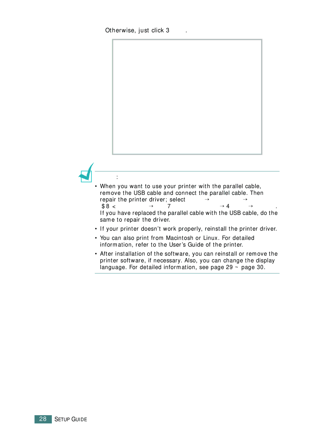 Samsung CLP-550N setup guide Setup Guide 