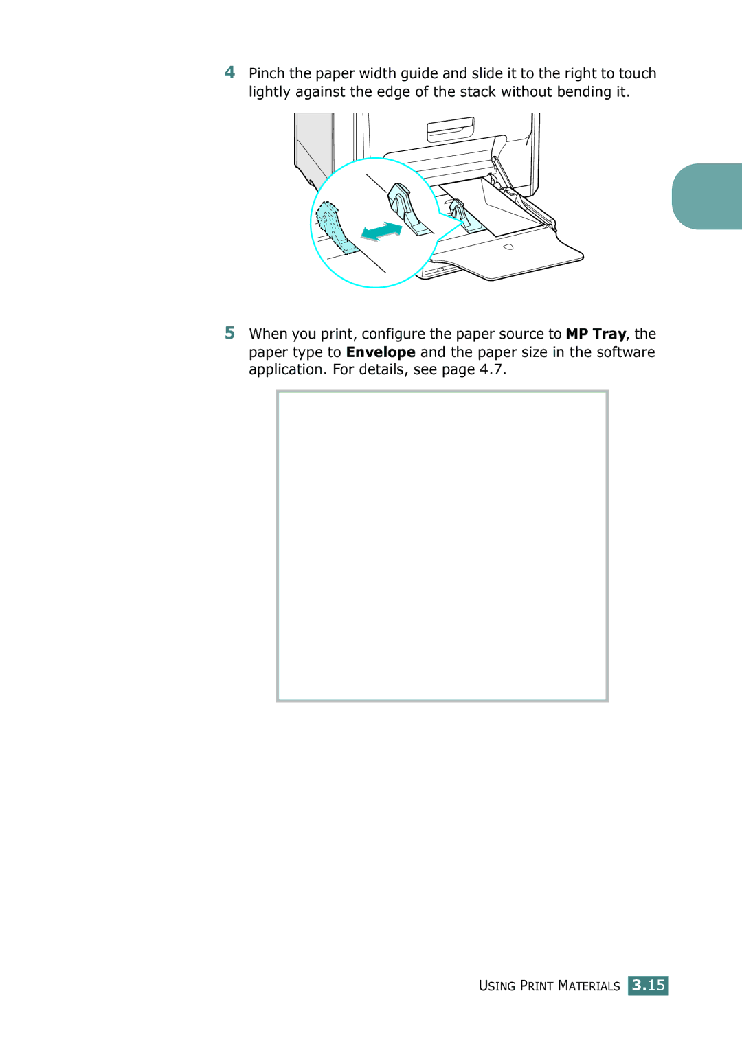 Samsung CLP-550N setup guide Using Print Materials 