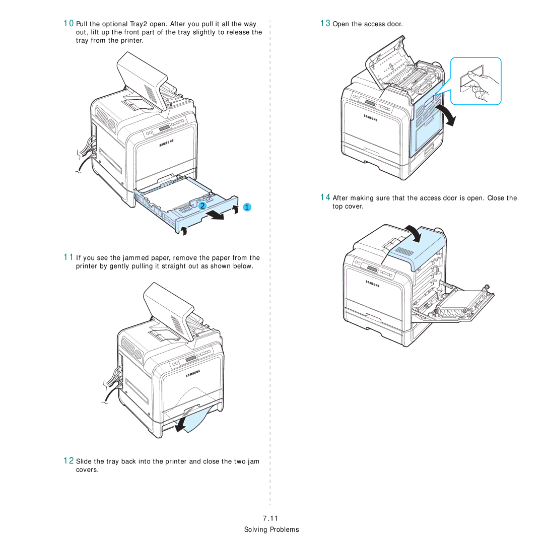 Samsung CLP-600 manual Solving Problems 