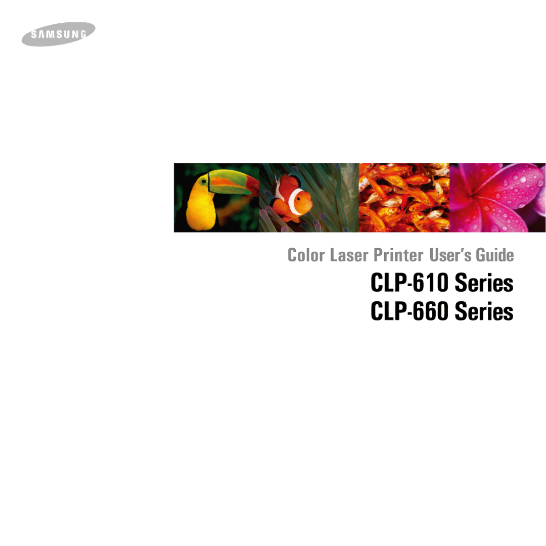 Samsung CLP-660 Series, CLP-610 Series manual 