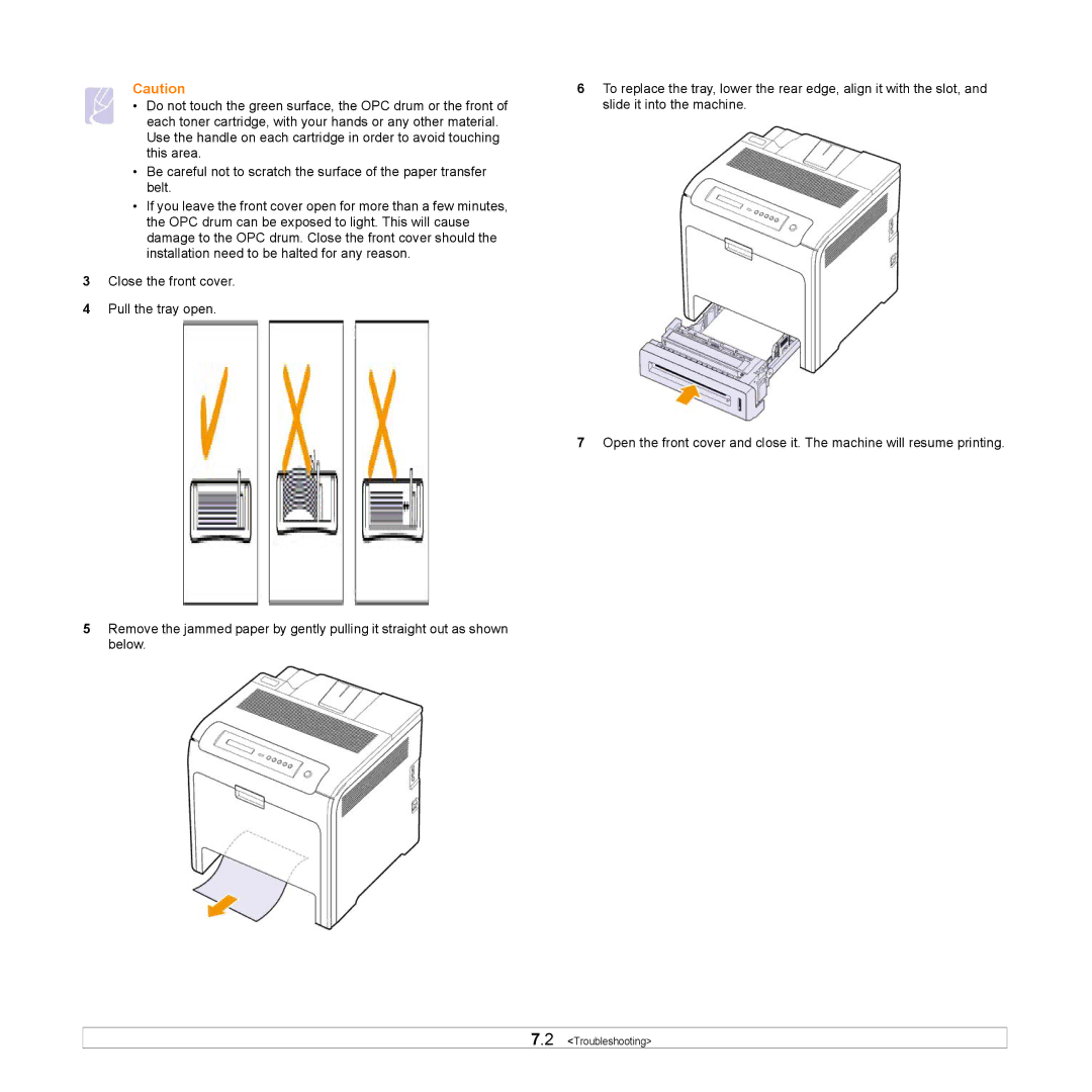 Samsung CLP-610 Series, CLP-660 Series manual Troubleshooting 