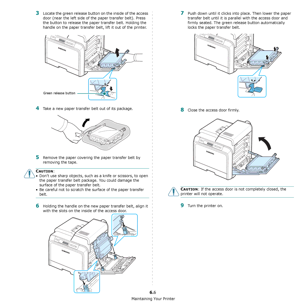 Samsung CLP-650 Series manual Turn the printer on 