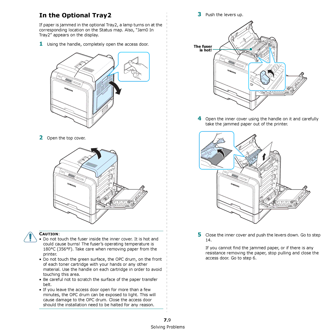 Samsung CLP-650 Series manual Optional Tray2 