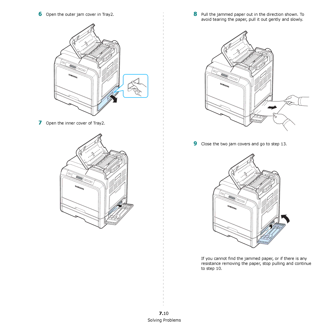 Samsung CLP-650 Series manual Solving Problems 