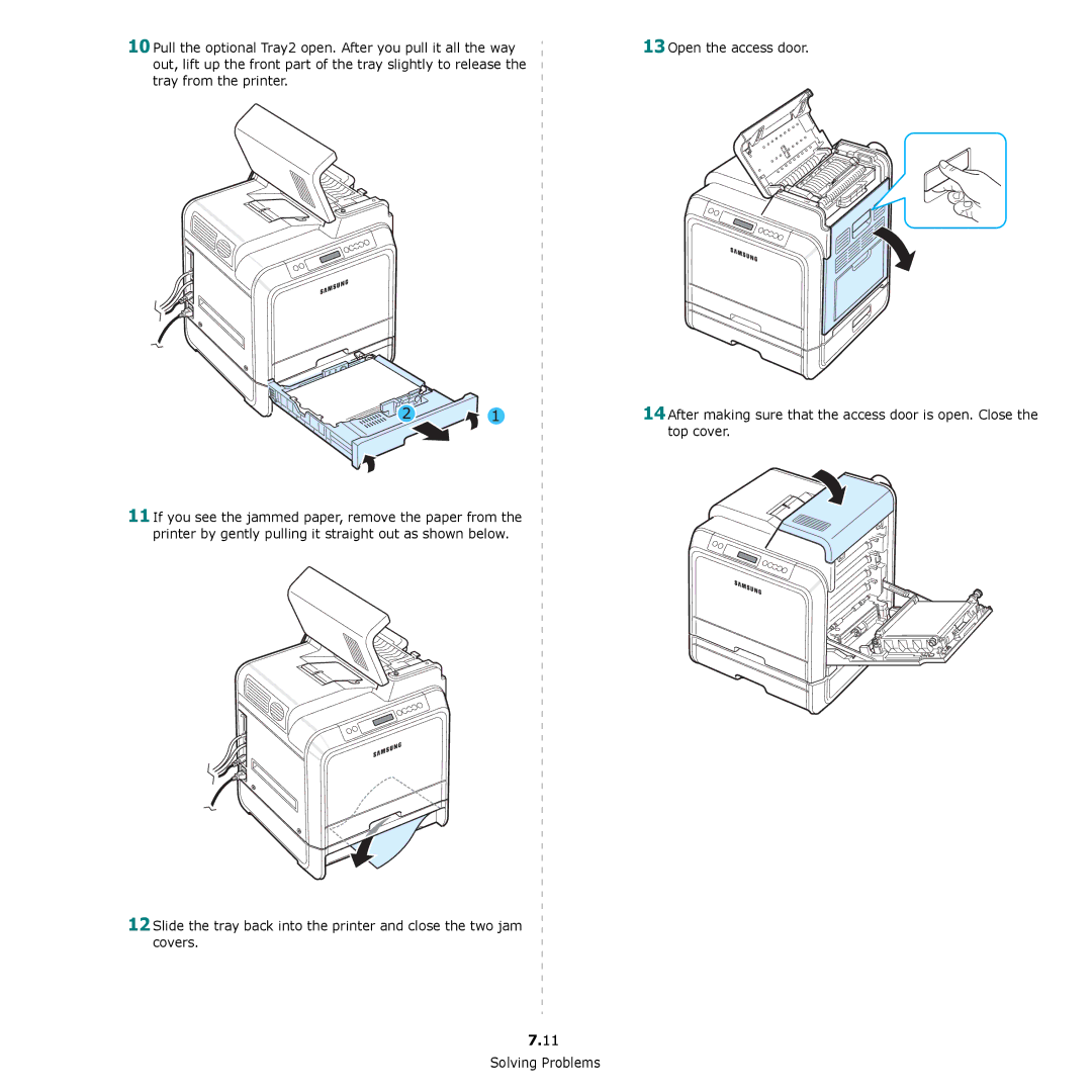 Samsung CLP-650 Series manual Solving Problems 