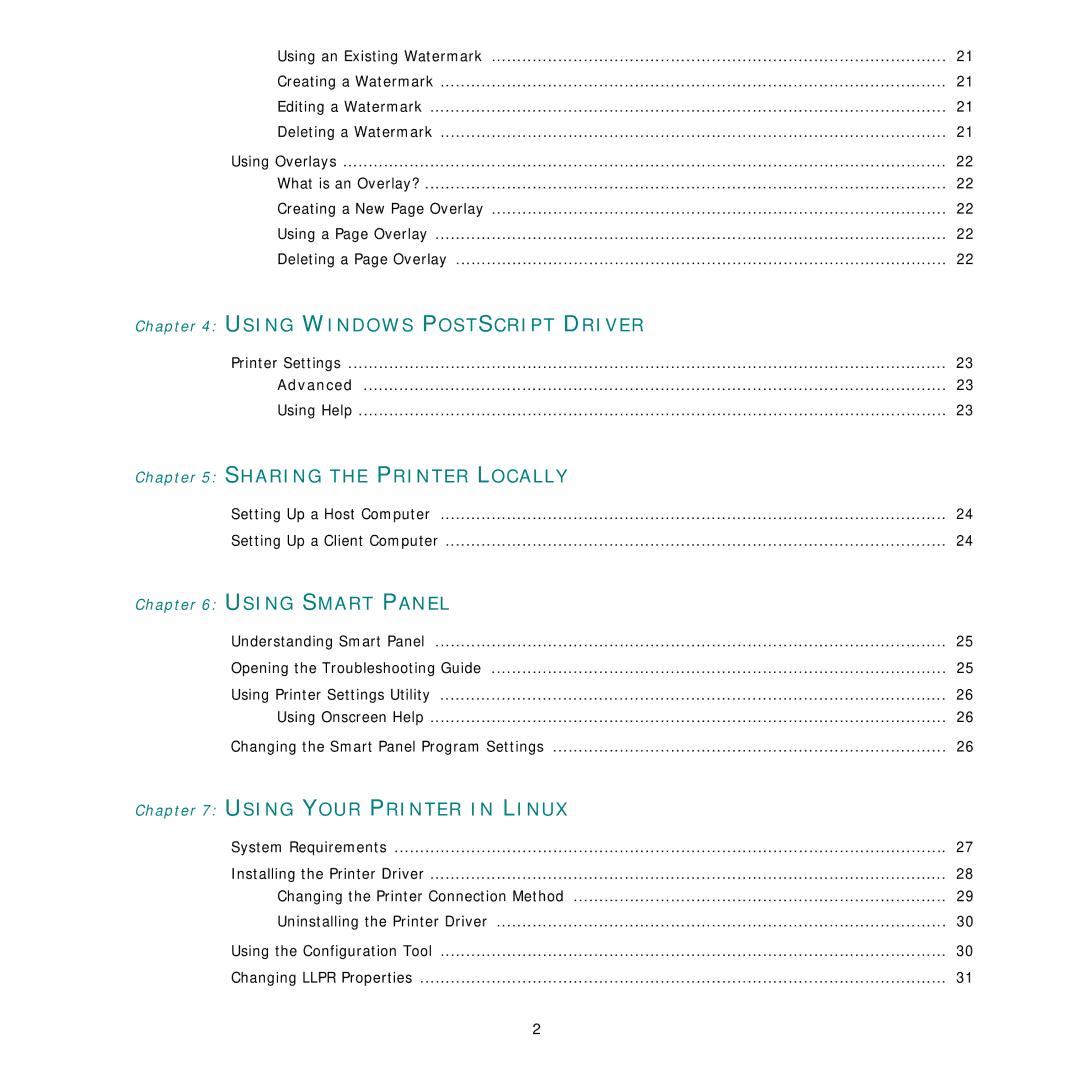 Samsung CLP-650 Series manual Using Windows Postscript Driver 