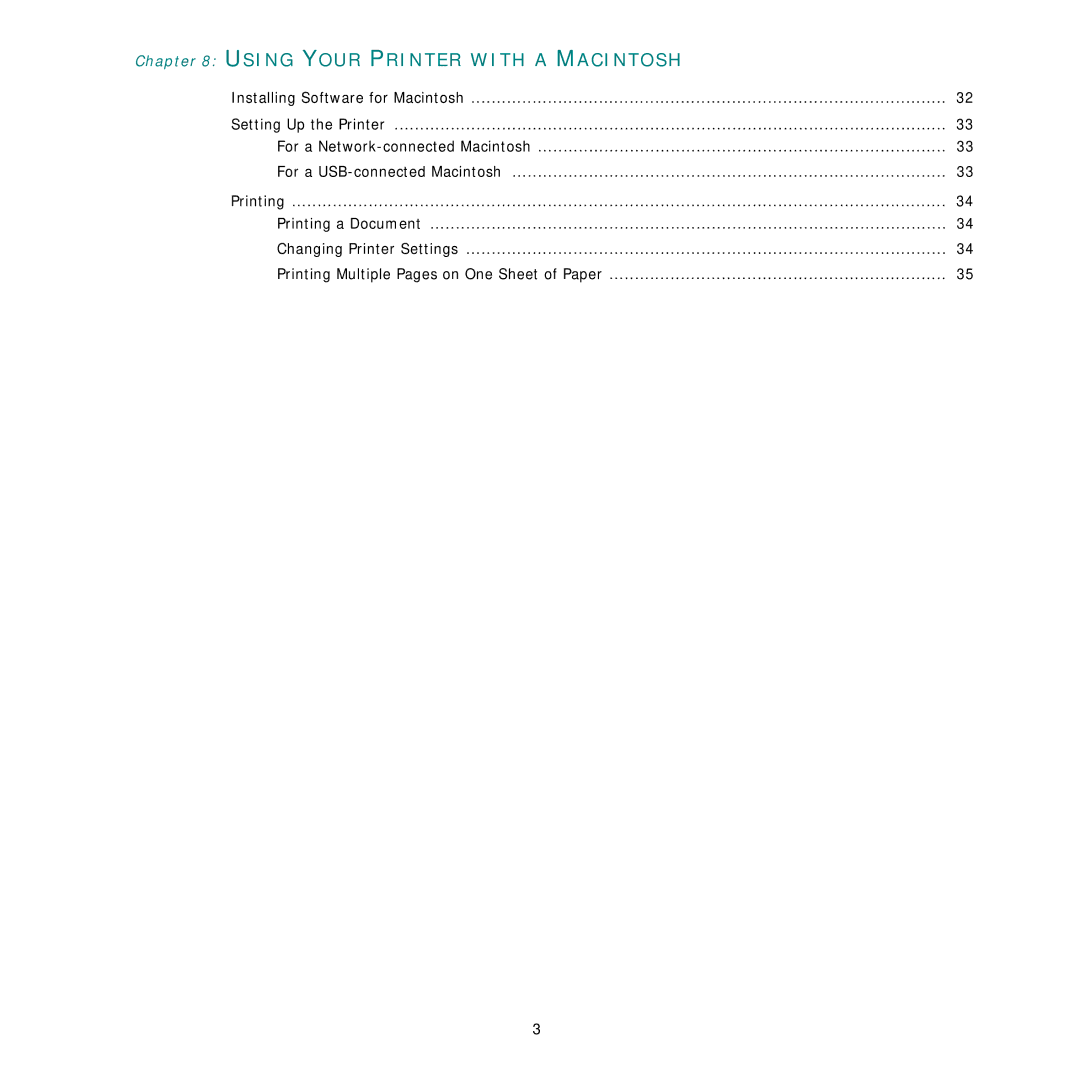 Samsung CLP-650 Series manual Using Your Printer with a Macintosh 