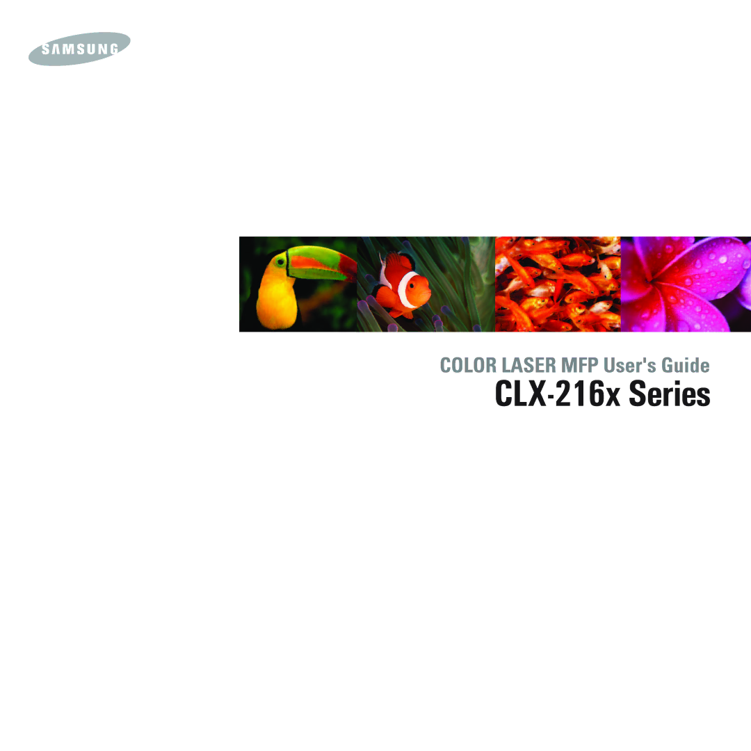 Samsung CLX-216x manual 