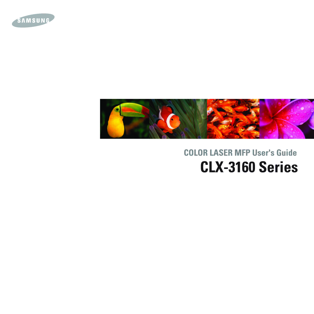 Samsung CLX-3160 manual 