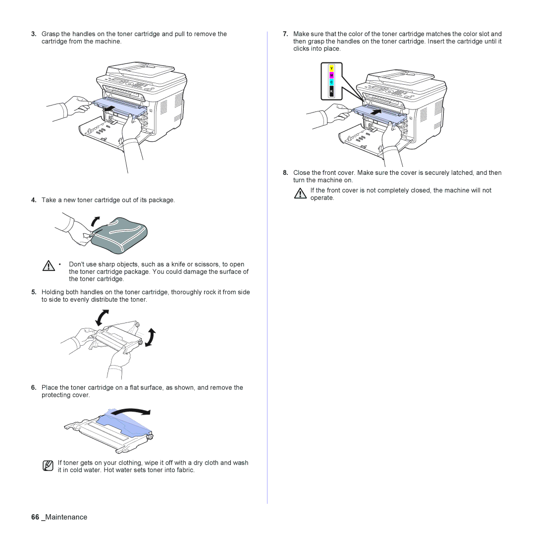 Samsung CLX-3175FN, CLX-3175FW, CLX-3175N, CLX-3170FN manual Maintenance 