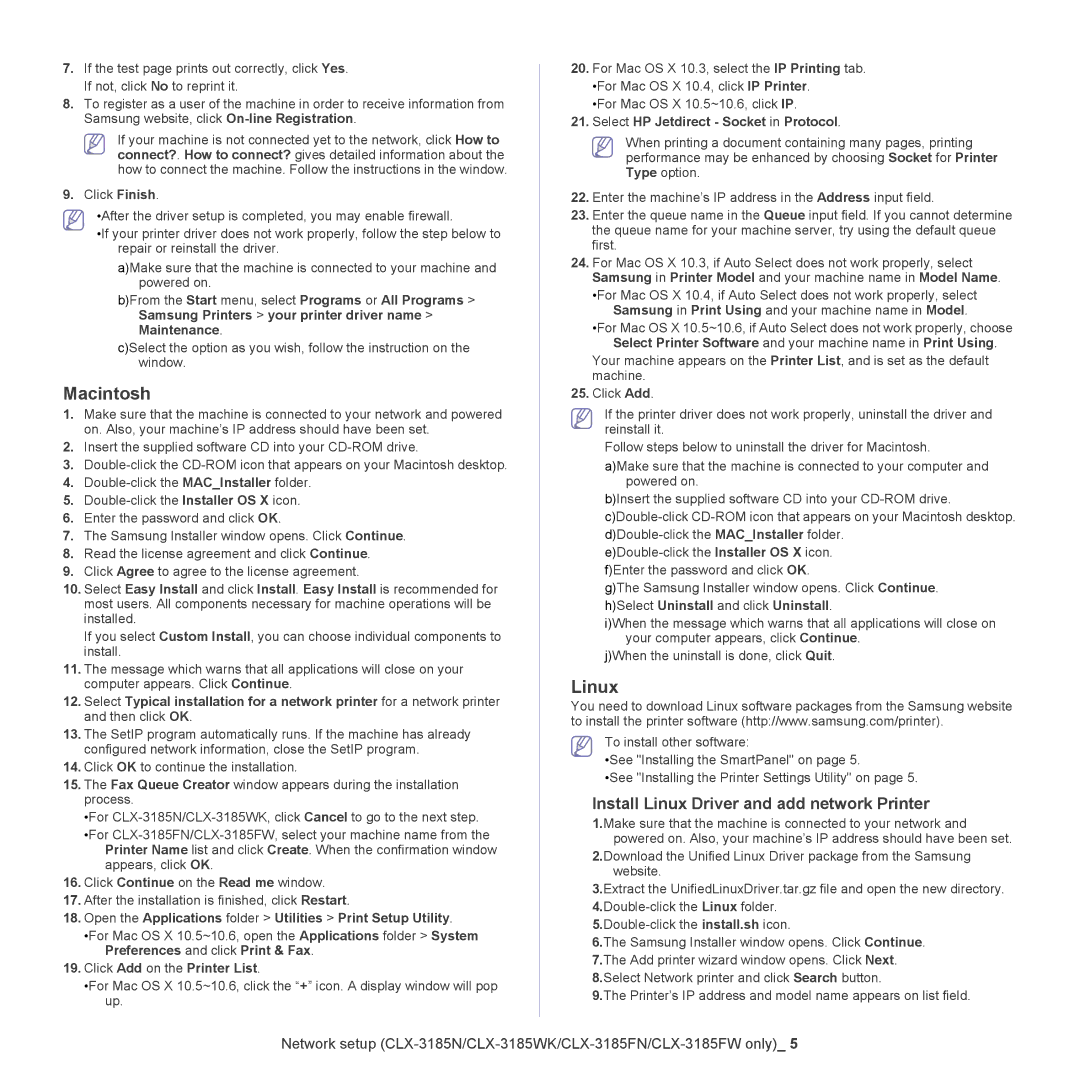 Samsung CLX-318X Install Linux Driver and add network Printer, Open the Applications folder Utilities Print Setup Utility 