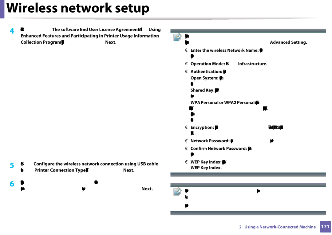 Samsung CLX-3305FW manual Operation Mode Select Infrastructure 