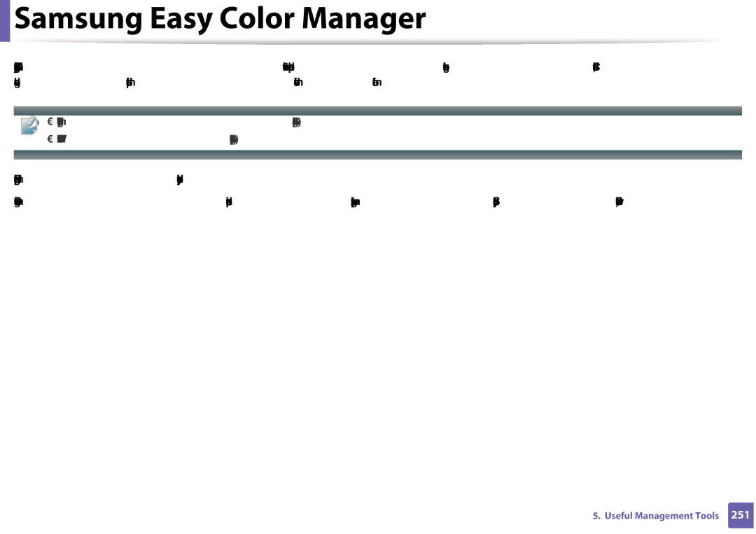 Samsung CLX-3305FW manual Samsung Easy Color Manager 