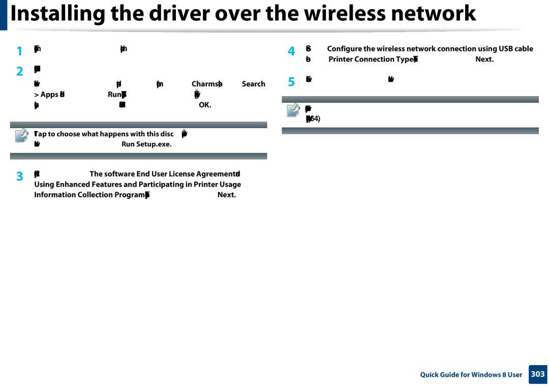 Samsung CLX-3305FW manual Installing the driver over the wireless network 