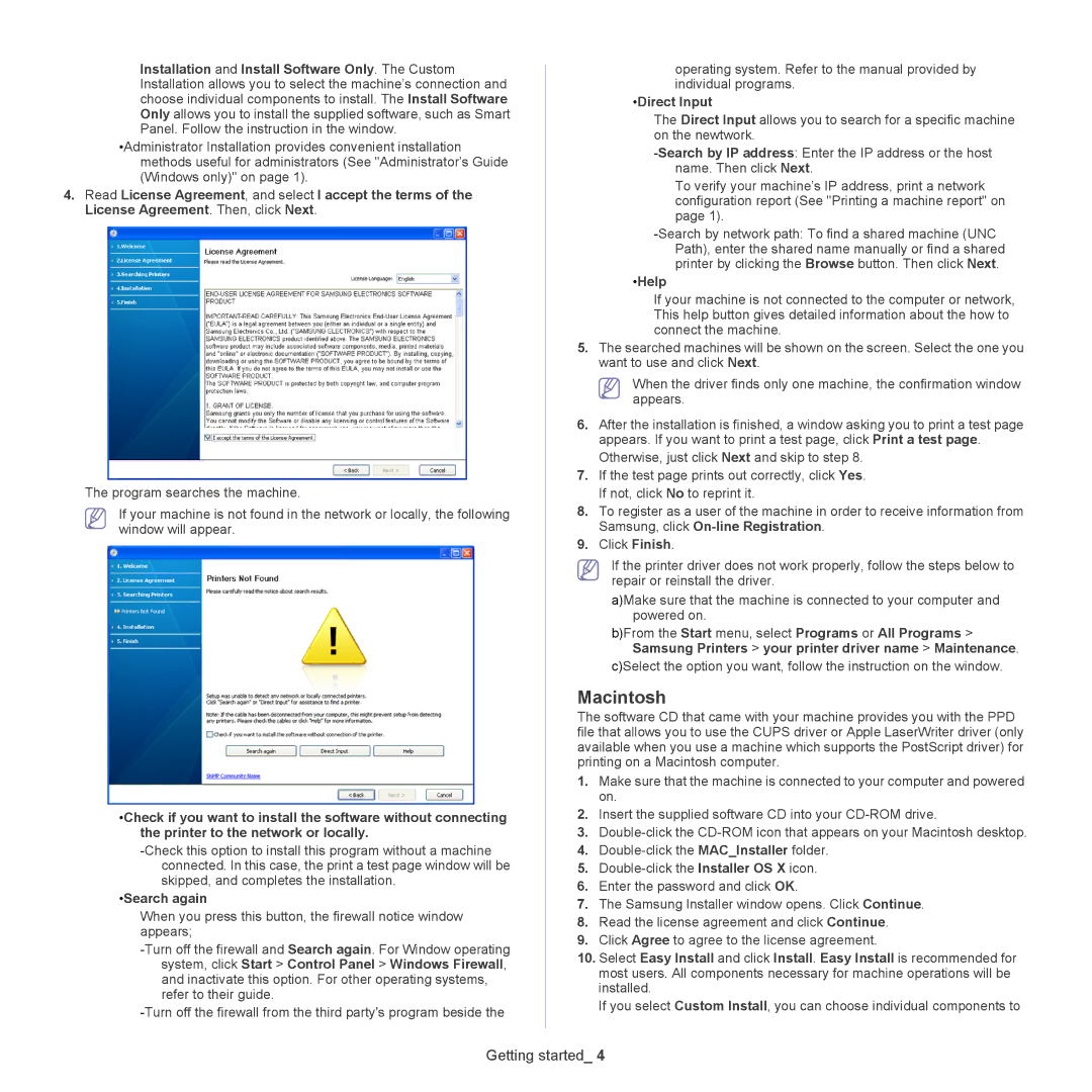 Samsung CLX-6220, CLX-6250 manual Search again, Direct Input, Help 