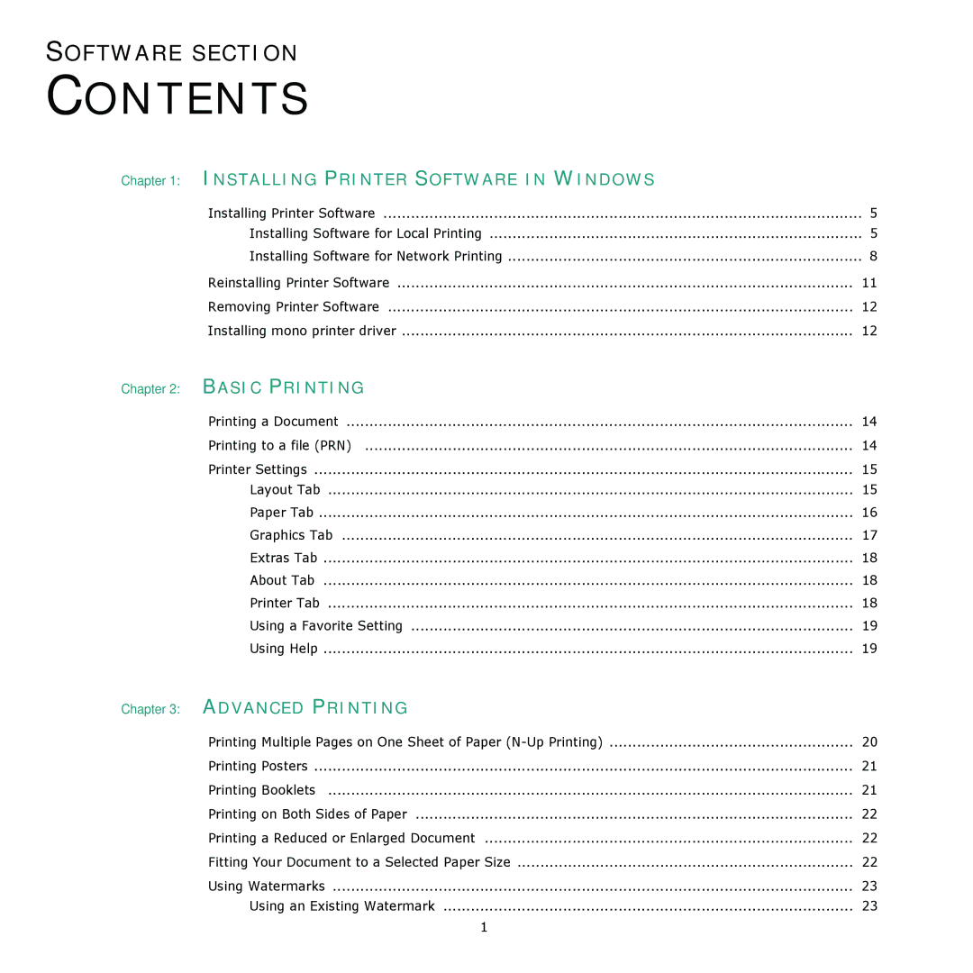 Samsung CLX-8380 manual Contents 