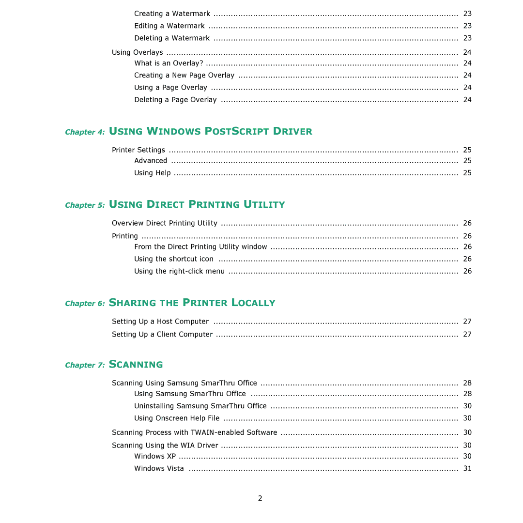 Samsung CLX-8380 manual Using Windows Postscript Driver 