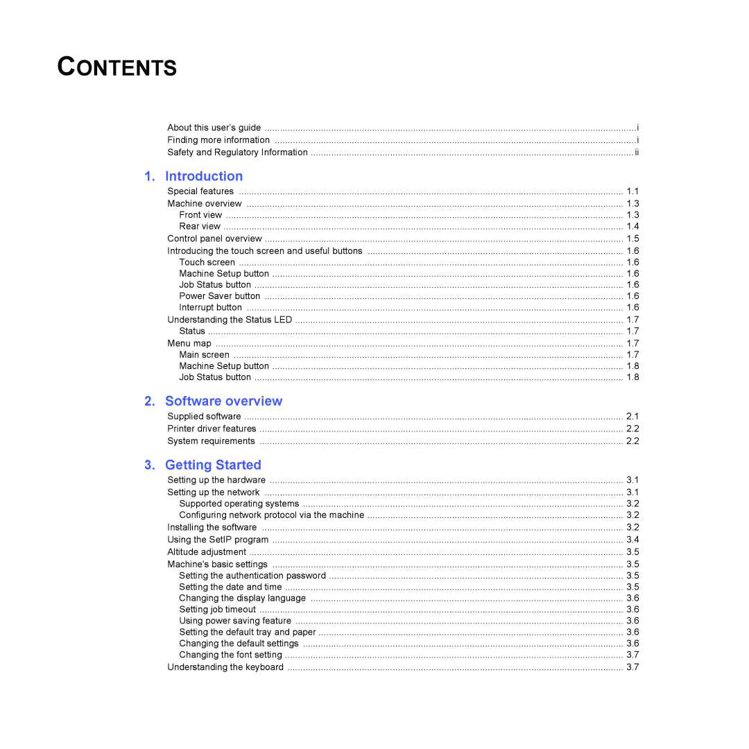 Samsung CLX-8380 manual Contents 