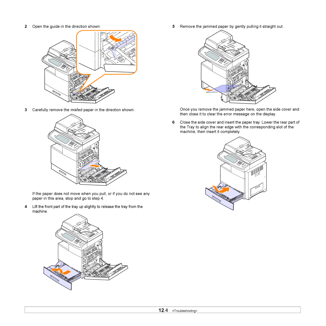 Samsung CLX-8380 manual Troubleshooting 