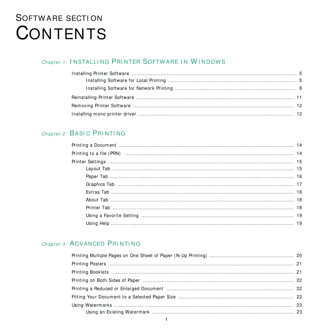 Samsung CLX-8380ND manual Contents 