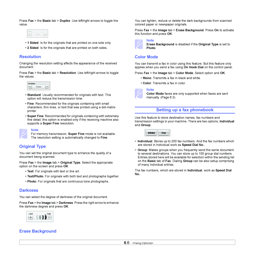 Samsung CLX-8380ND manual Setting up a fax phonebook 