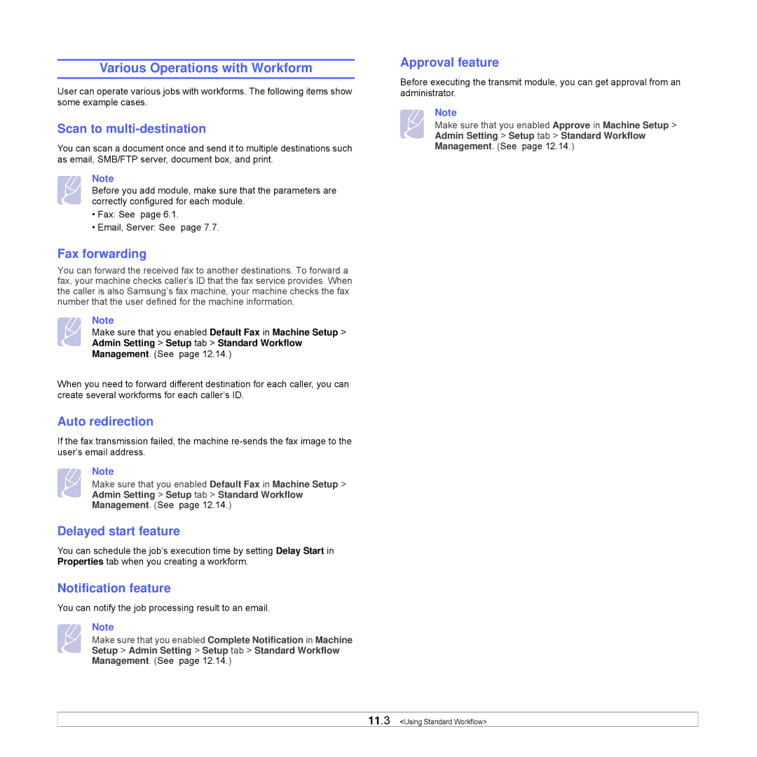 Samsung CLX-8540ND manual Various Operations with Workform 